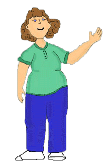 Colorful welcome image of Missi, that's me as a cartoon